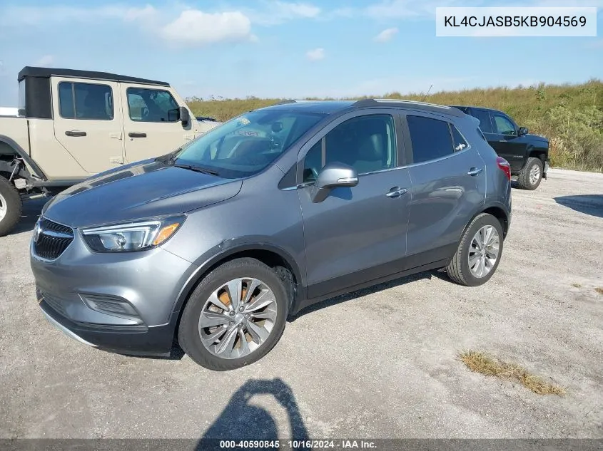 KL4CJASB5KB904569 2019 Buick Encore Fwd Preferred