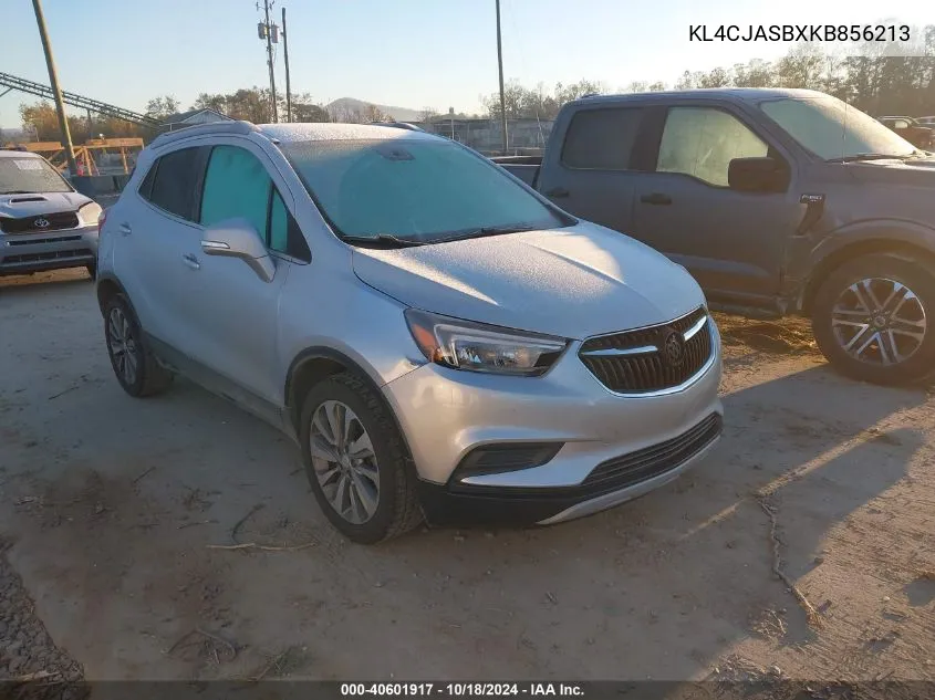 2019 Buick Encore Fwd Preferred VIN: KL4CJASBXKB856213 Lot: 40601917