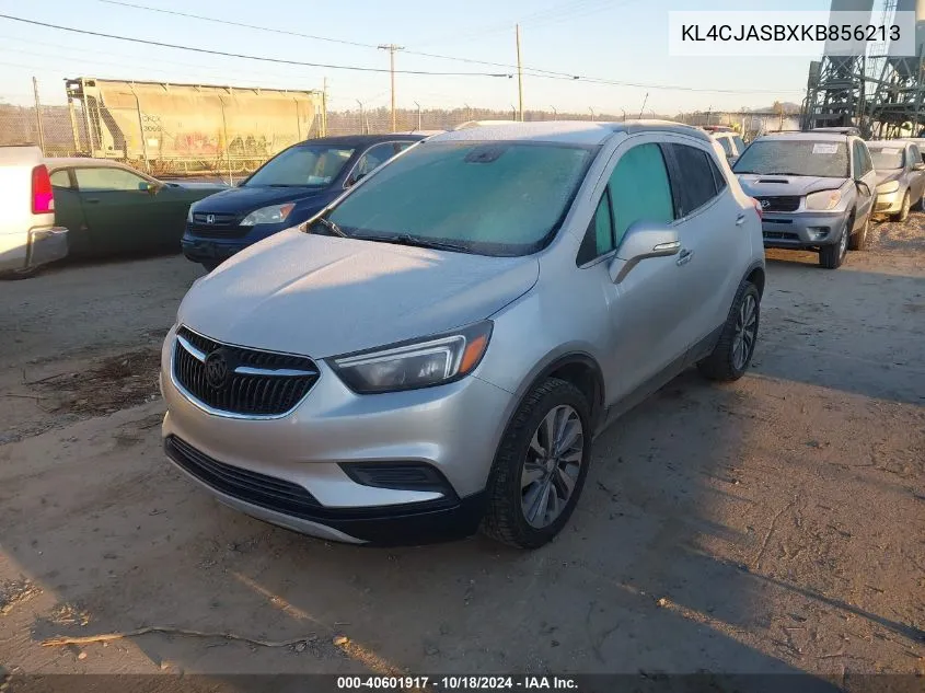 2019 Buick Encore Fwd Preferred VIN: KL4CJASBXKB856213 Lot: 40601917