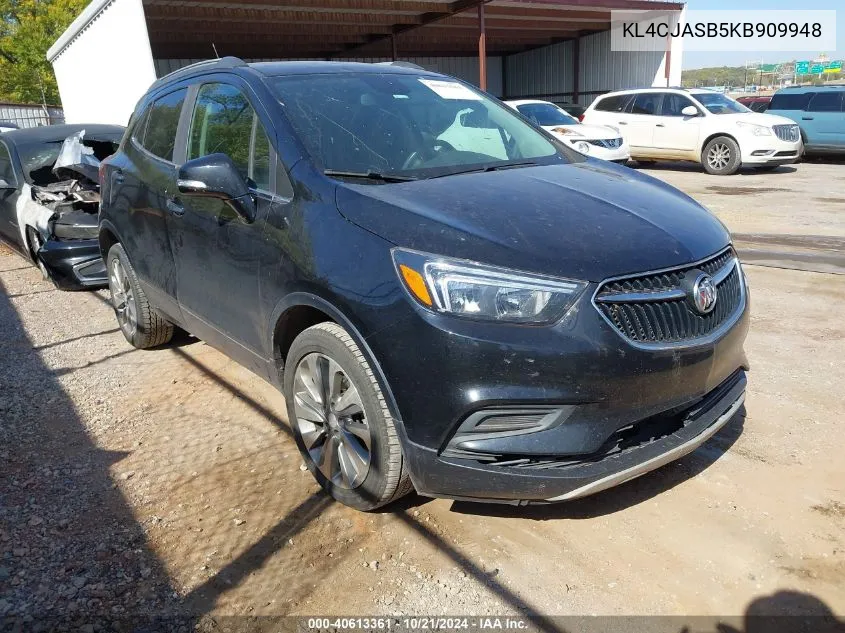 KL4CJASB5KB909948 2019 Buick Encore Fwd Preferred