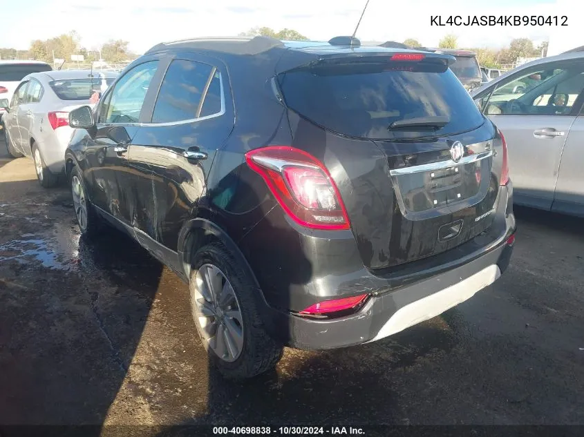 KL4CJASB4KB950412 2019 Buick Encore Fwd Preferred