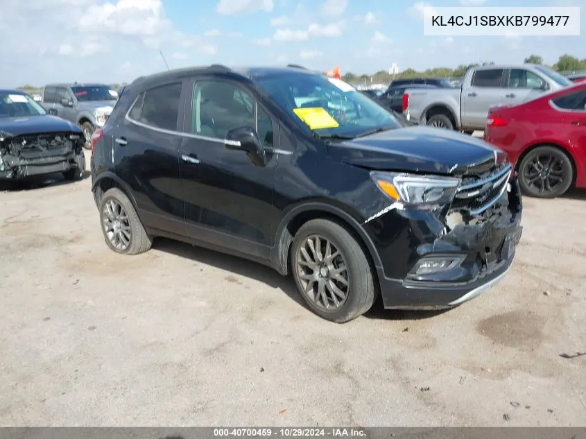 2019 Buick Encore Fwd Sport Touring VIN: KL4CJ1SBXKB799477 Lot: 40700459