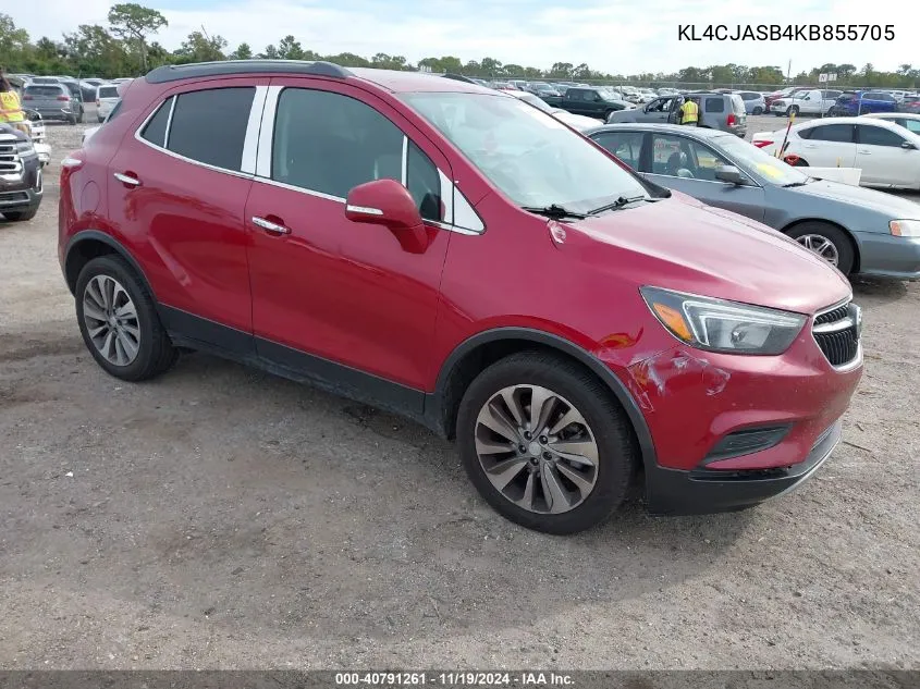 2019 Buick Encore Fwd Preferred VIN: KL4CJASB4KB855705 Lot: 40791261