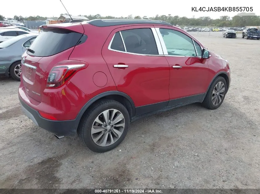 2019 Buick Encore Fwd Preferred VIN: KL4CJASB4KB855705 Lot: 40791261