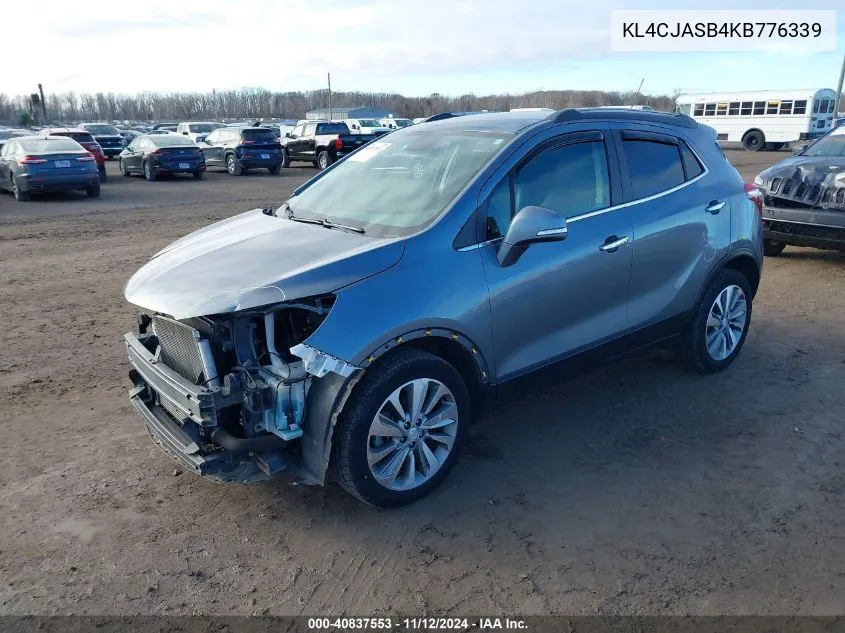 2019 Buick Encore Fwd Preferred VIN: KL4CJASB4KB776339 Lot: 40837553