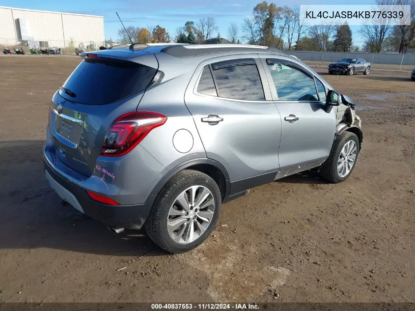 2019 Buick Encore Fwd Preferred VIN: KL4CJASB4KB776339 Lot: 40837553