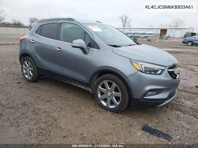 2019 Buick Encore Fwd Essence VIN: KL4CJCSM6KB833461 Lot: 40855415