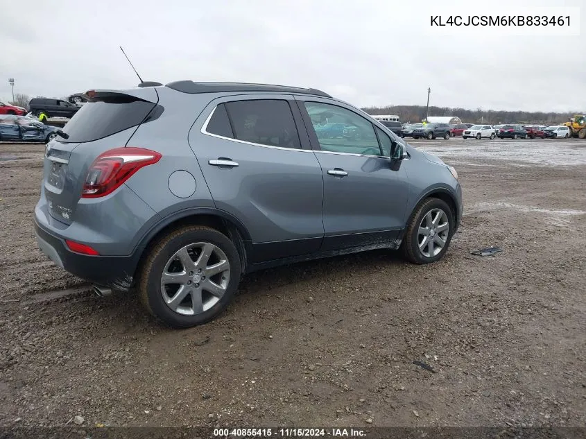 2019 Buick Encore Fwd Essence VIN: KL4CJCSM6KB833461 Lot: 40855415