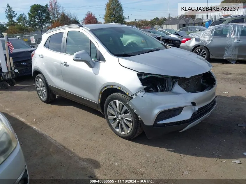 2019 Buick Encore Fwd Preferred VIN: KL4CJASB4KB782237 Lot: 40860555