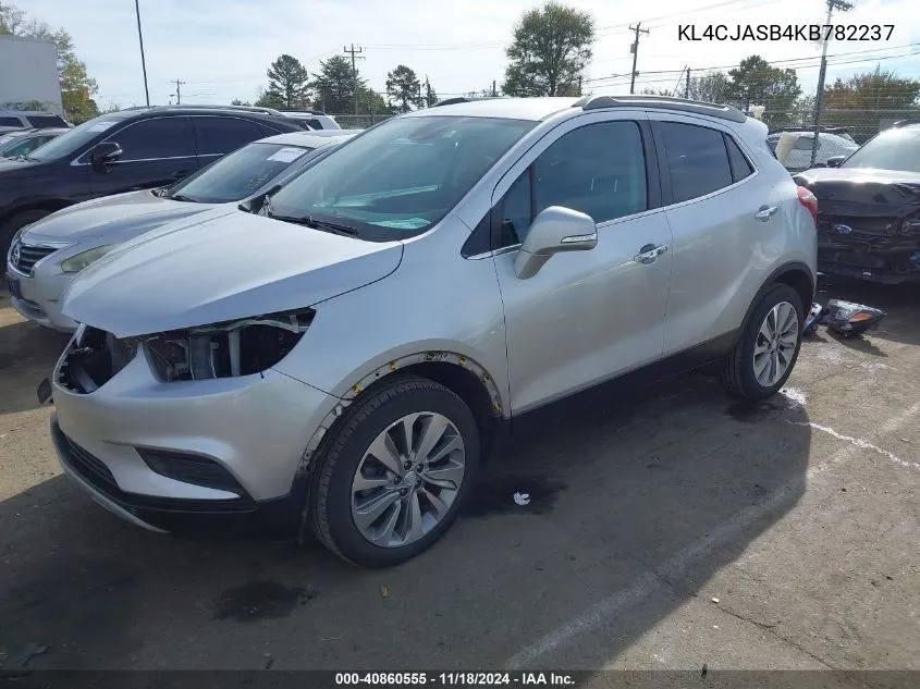 2019 Buick Encore Fwd Preferred VIN: KL4CJASB4KB782237 Lot: 40860555