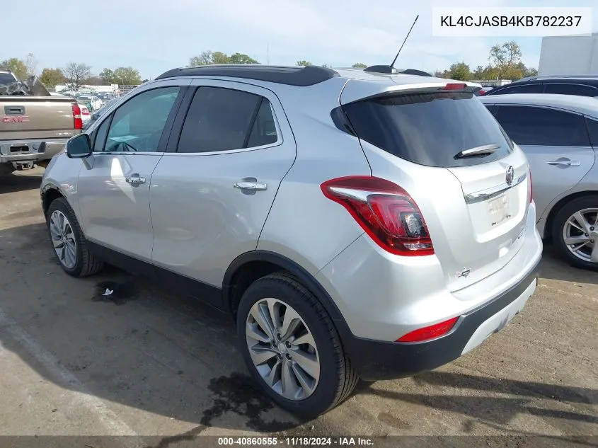 2019 Buick Encore Fwd Preferred VIN: KL4CJASB4KB782237 Lot: 40860555