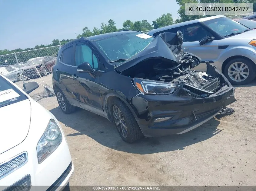 2020 Buick Encore Fwd Essence VIN: KL4CJCSBXLB042477 Lot: 39703381