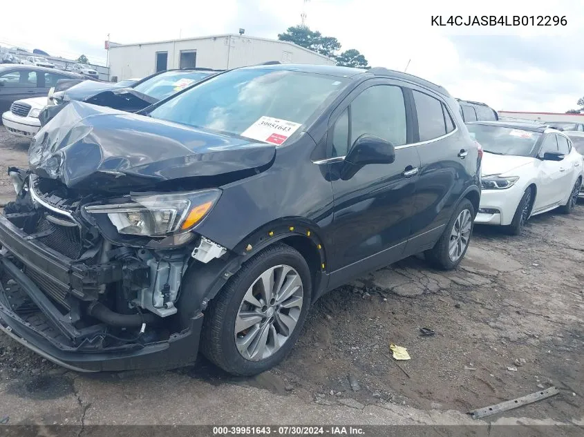 KL4CJASB4LB012296 2020 Buick Encore Fwd Preferred