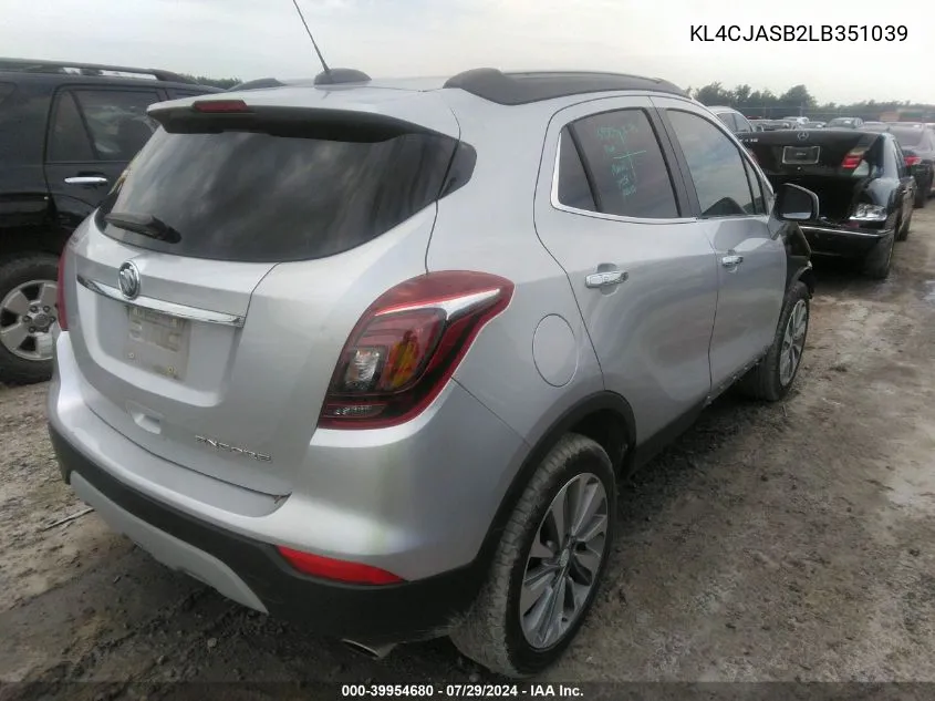 2020 Buick Encore Preferred VIN: KL4CJASB2LB351039 Lot: 39954680