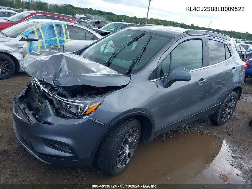 KL4CJ2SB8LB009522 2020 Buick Encore Awd Sport Touring