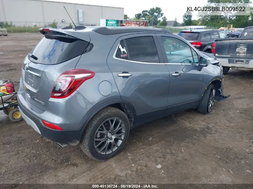 KL4CJ2SB8LB009522 2020 Buick Encore Awd Sport Touring