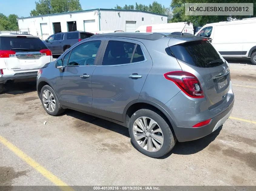 2020 Buick Encore Awd Preferred VIN: KL4CJESBXLB030812 Lot: 40139216