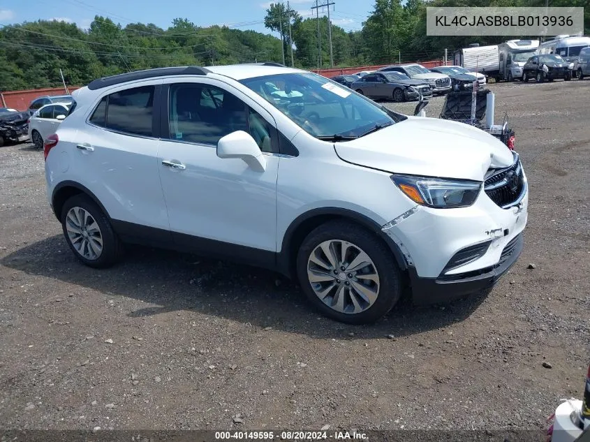 KL4CJASB8LB013936 2020 Buick Encore Fwd Preferred