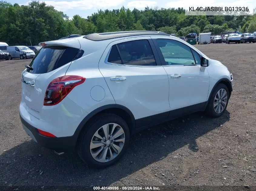 KL4CJASB8LB013936 2020 Buick Encore Fwd Preferred