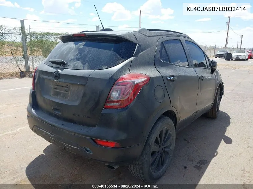 2020 Buick Encore Fwd Preferred VIN: KL4CJASB7LB032414 Lot: 40155534