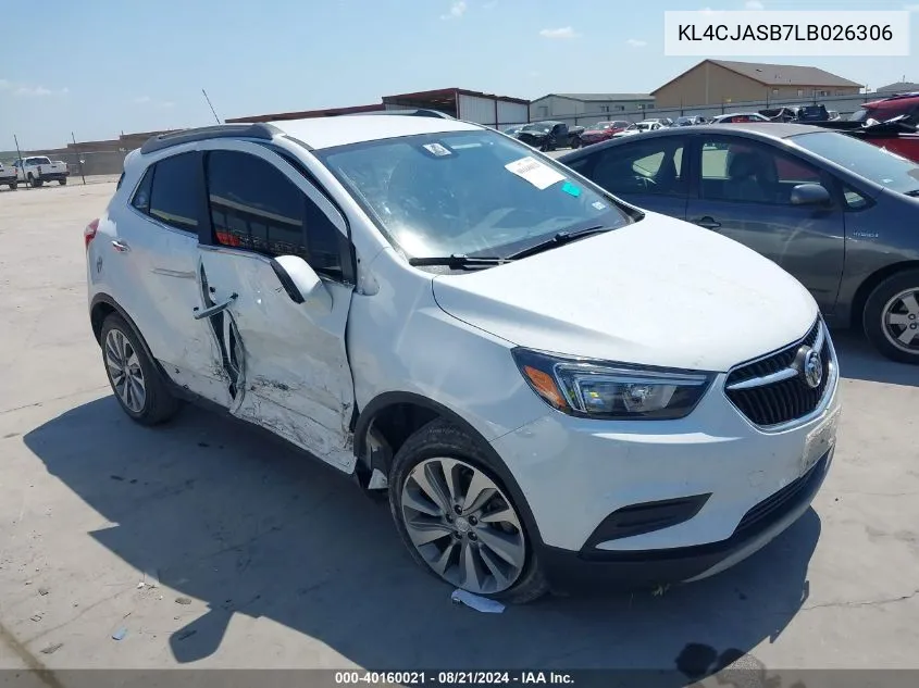 KL4CJASB7LB026306 2020 Buick Encore Preferred