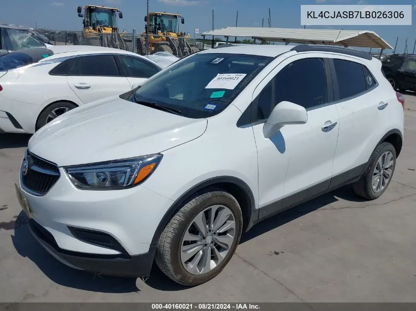 KL4CJASB7LB026306 2020 Buick Encore Preferred