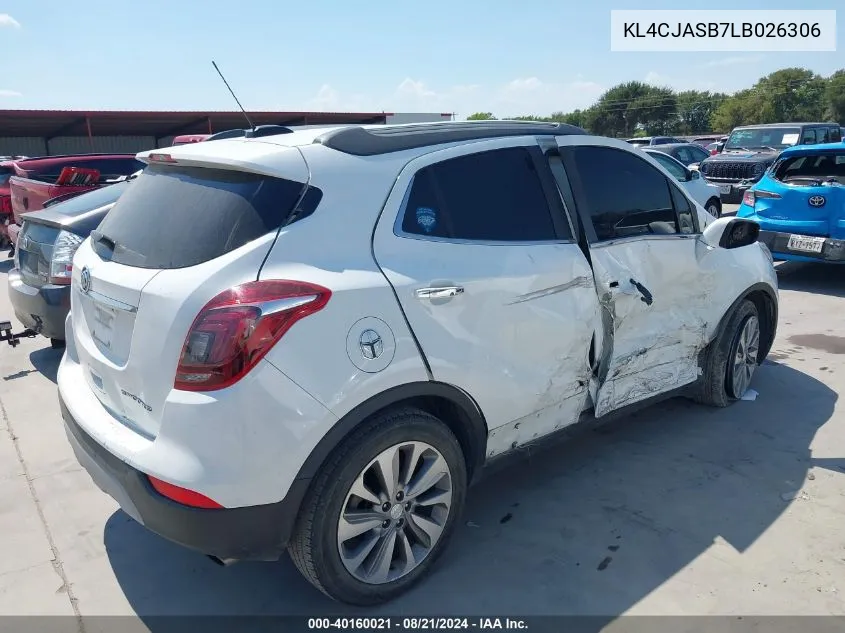 KL4CJASB7LB026306 2020 Buick Encore Preferred