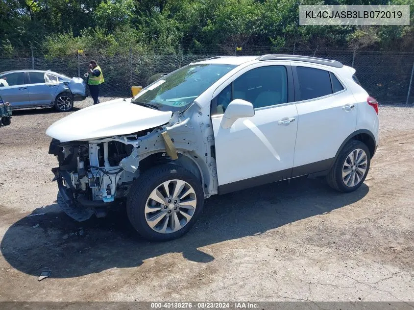 KL4CJASB3LB072019 2020 Buick Encore Fwd Preferred