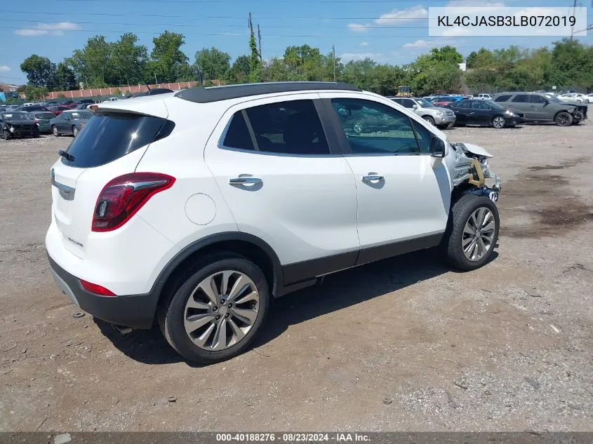 KL4CJASB3LB072019 2020 Buick Encore Fwd Preferred