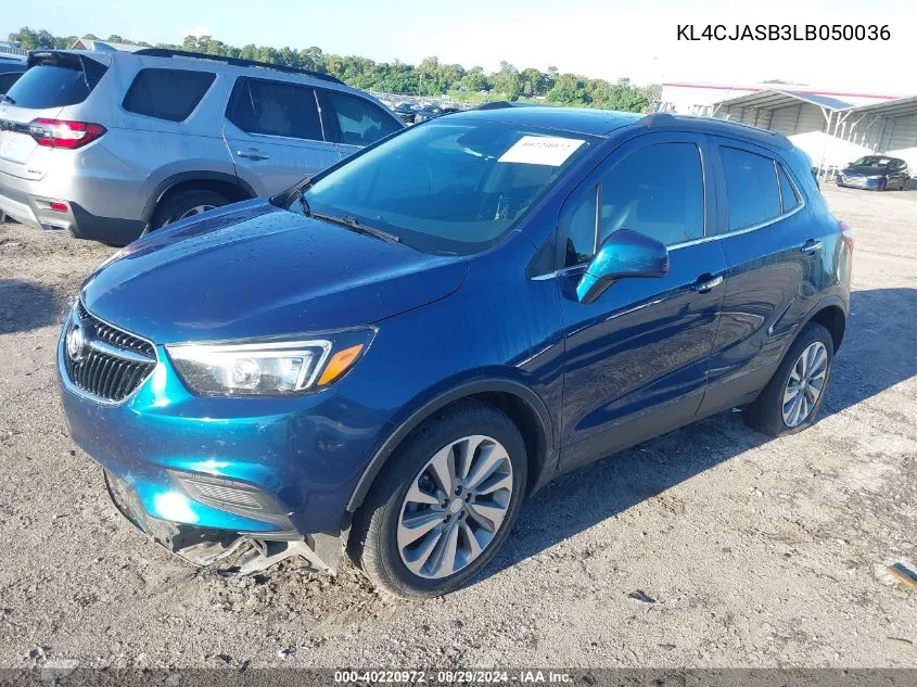 2020 Buick Encore Fwd Preferred VIN: KL4CJASB3LB050036 Lot: 40220972