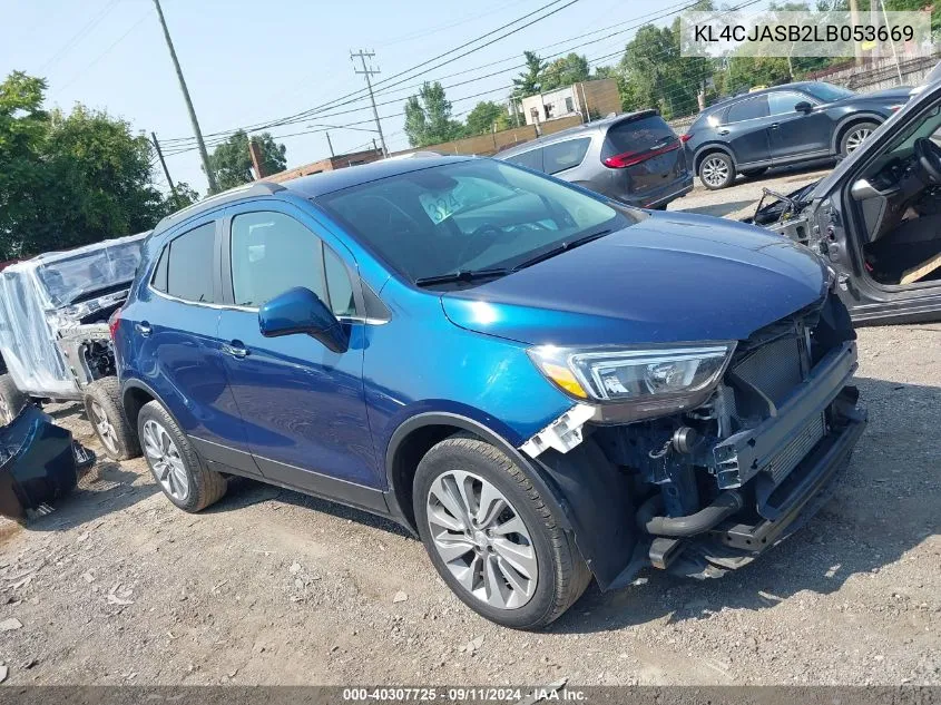 2020 Buick Encore Fwd Preferred VIN: KL4CJASB2LB053669 Lot: 40307725