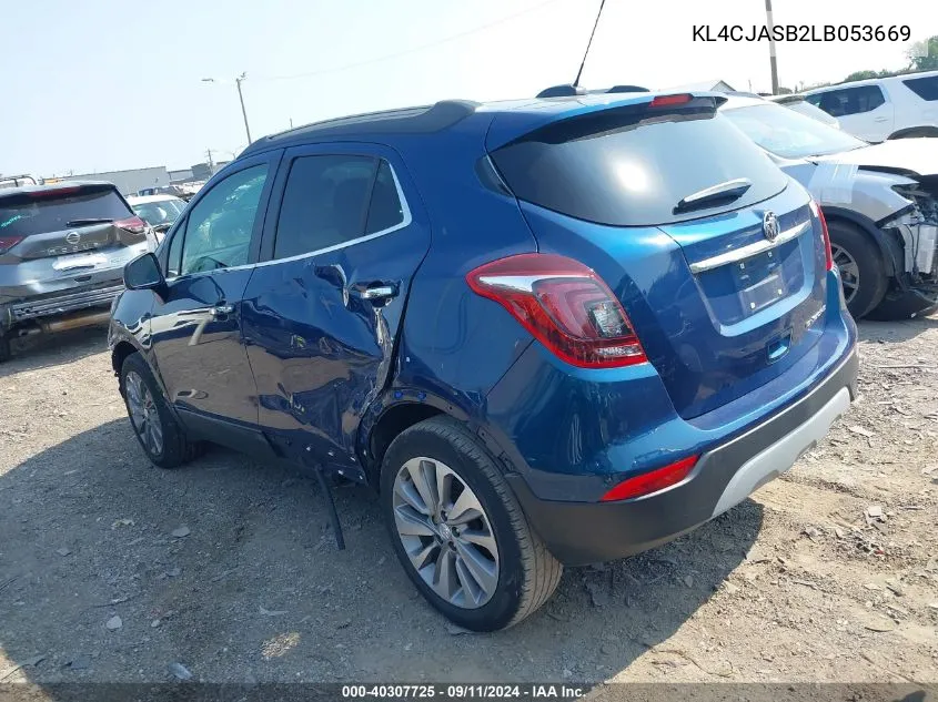 KL4CJASB2LB053669 2020 Buick Encore Fwd Preferred