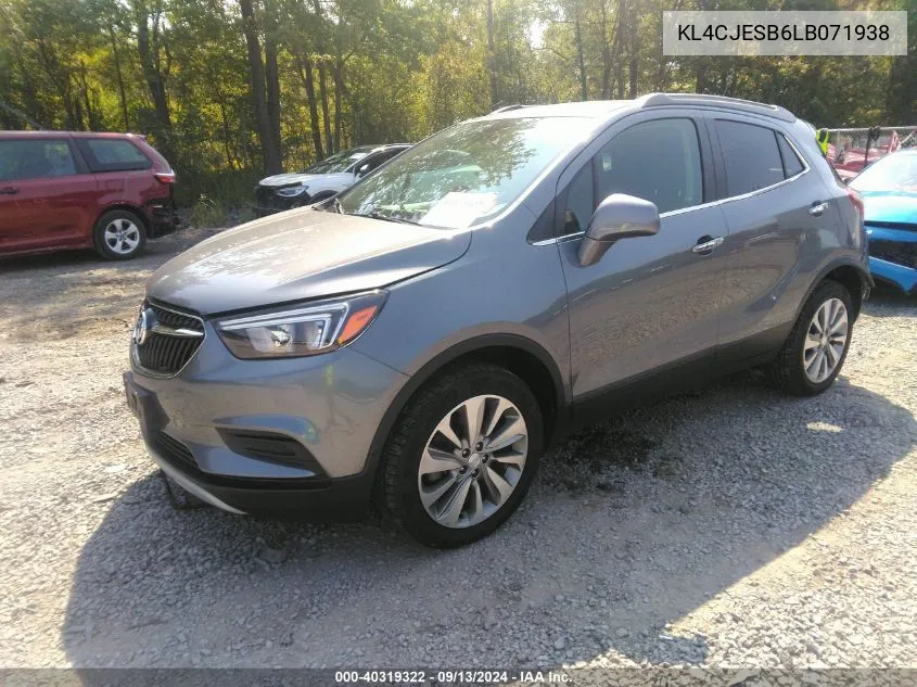 KL4CJESB6LB071938 2020 Buick Encore Awd Preferred