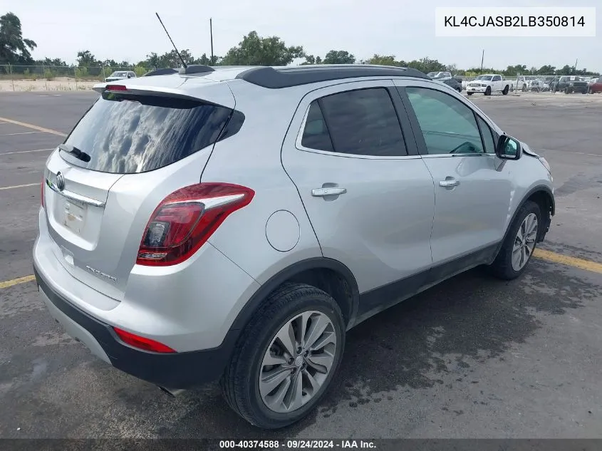 2020 Buick Encore Preferred VIN: KL4CJASB2LB350814 Lot: 40374588