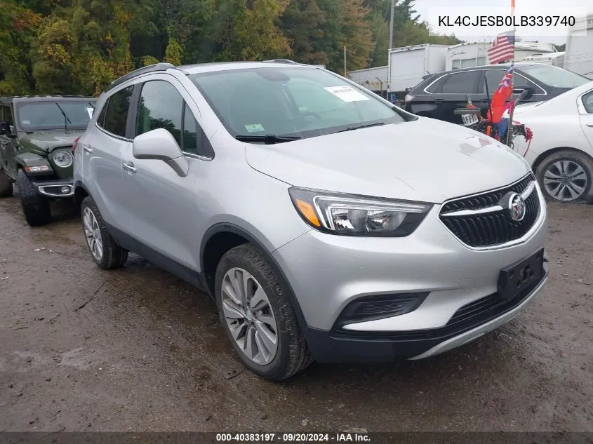 KL4CJESB0LB339740 2020 Buick Encore Awd Preferred