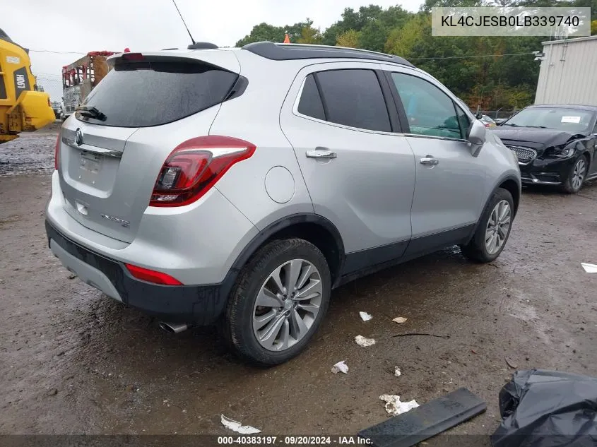 KL4CJESB0LB339740 2020 Buick Encore Awd Preferred