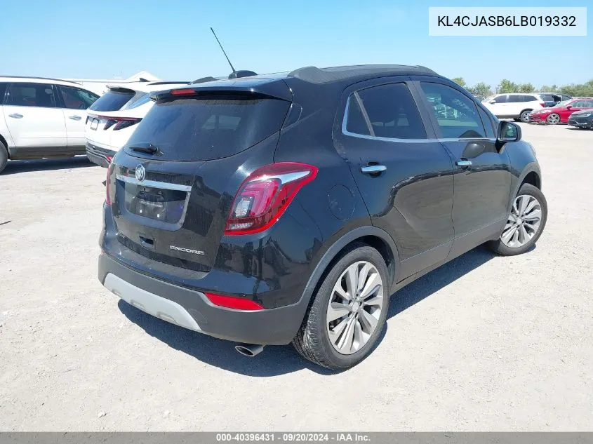 KL4CJASB6LB019332 2020 Buick Encore Fwd Preferred