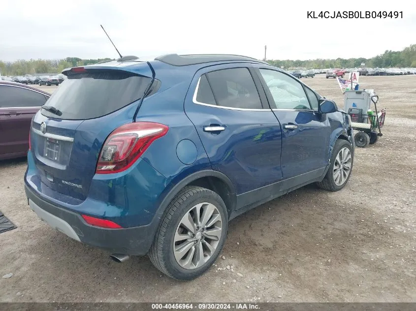 KL4CJASB0LB049491 2020 Buick Encore Preferred