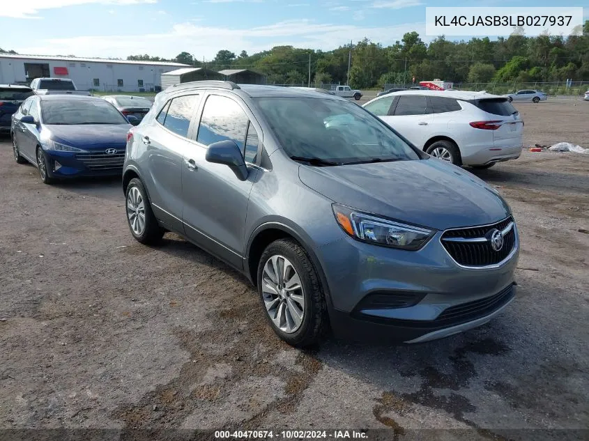 KL4CJASB3LB027937 2020 Buick Encore Fwd Preferred