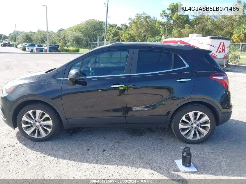 2020 Buick Encore Fwd Preferred VIN: KL4CJASB5LB071485 Lot: 40476561