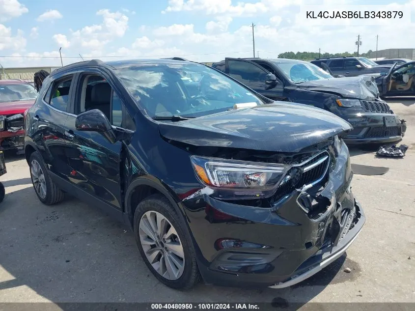 2020 Buick Encore Preferred VIN: KL4CJASB6LB343879 Lot: 40480950