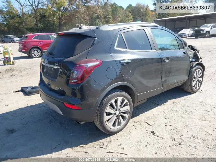 2020 Buick Encore Fwd Preferred VIN: KL4CJASB6LB330307 Lot: 40733955