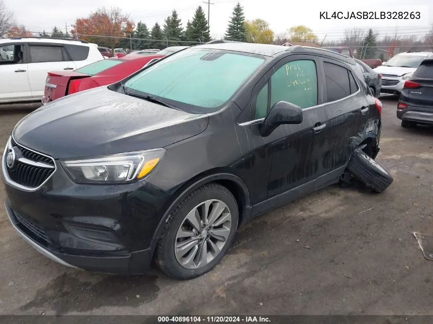 2020 Buick Encore Fwd Preferred VIN: KL4CJASB2LB328263 Lot: 40896104