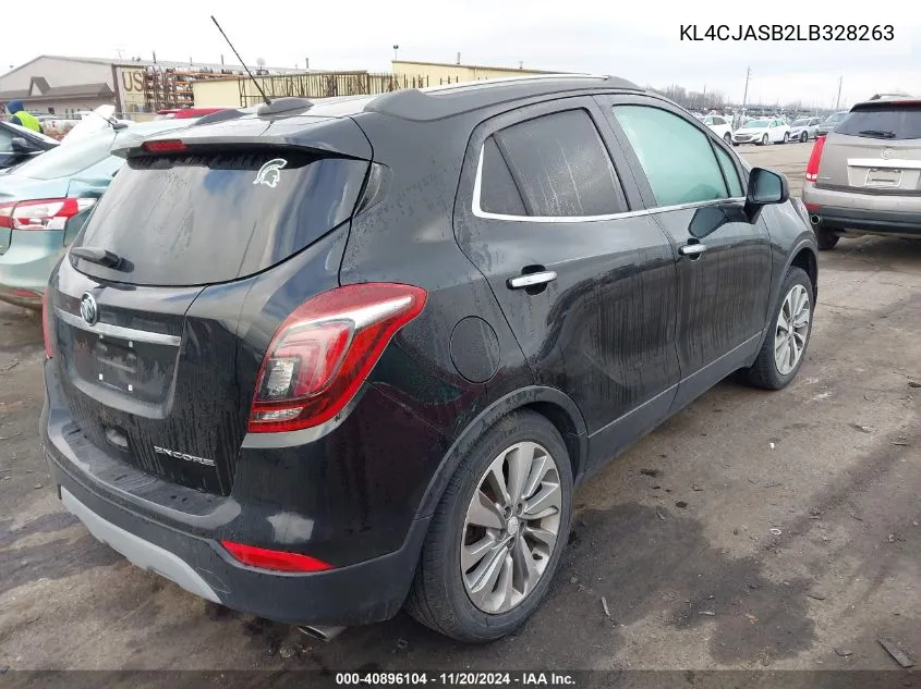 2020 Buick Encore Fwd Preferred VIN: KL4CJASB2LB328263 Lot: 40896104