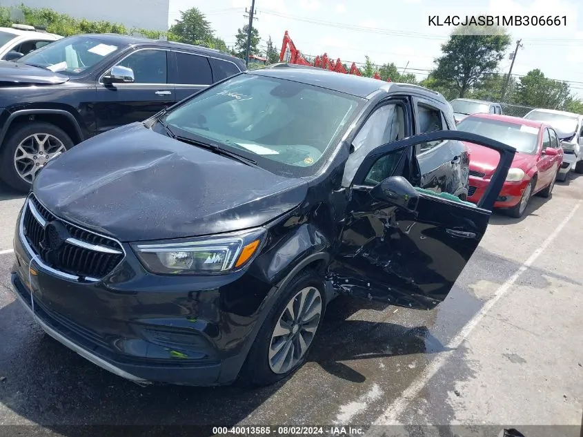 KL4CJASB1MB306661 2021 Buick Encore Fwd Preferred