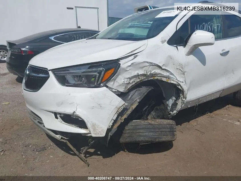 KL4CJESBXMB316239 2021 Buick Encore Awd Preferred