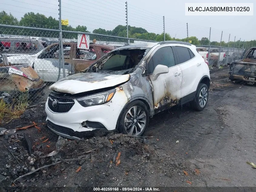 KL4CJASB0MB310250 2021 Buick Encore Fwd Preferred