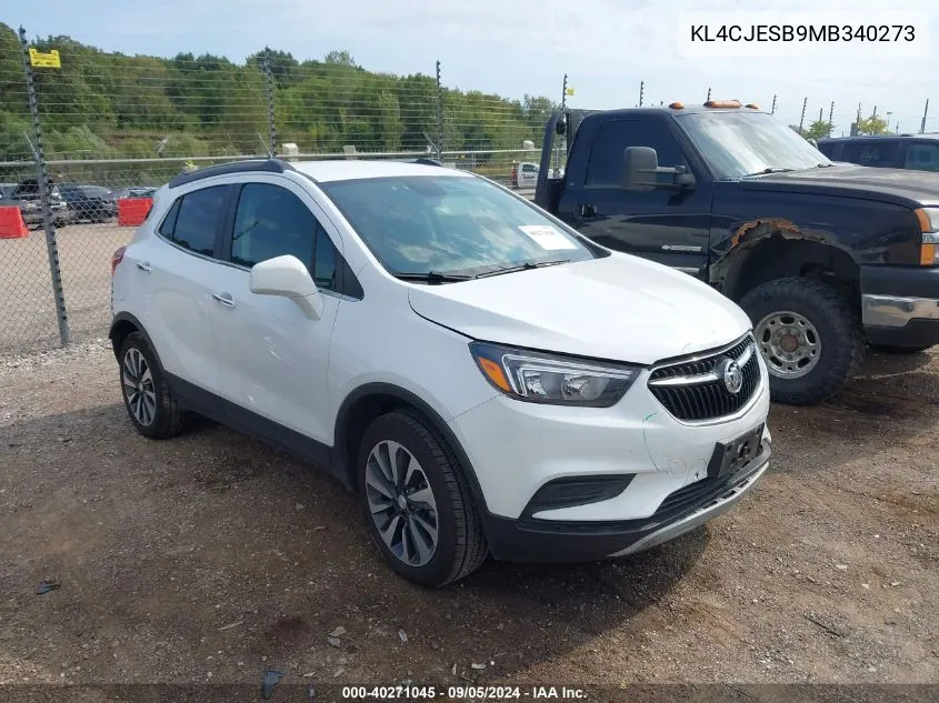 2021 Buick Encore Awd Preferred VIN: KL4CJESB9MB340273 Lot: 40271045