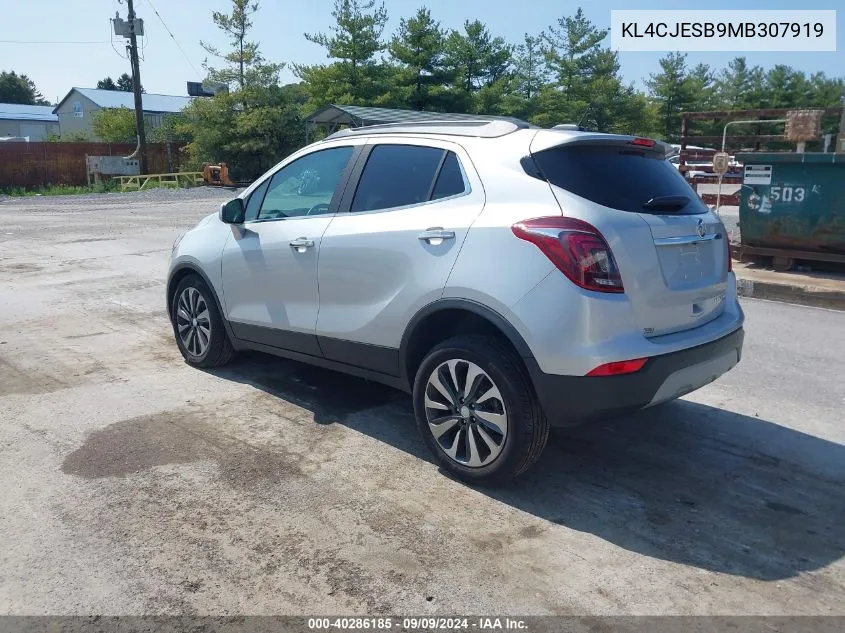 2021 Buick Encore Awd Preferred VIN: KL4CJESB9MB307919 Lot: 40286185