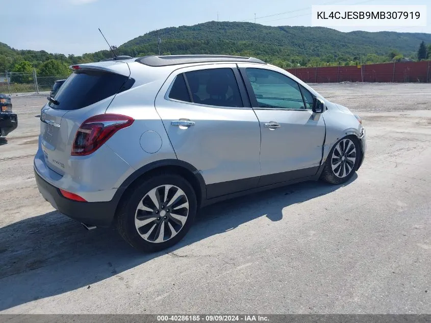 2021 Buick Encore Awd Preferred VIN: KL4CJESB9MB307919 Lot: 40286185